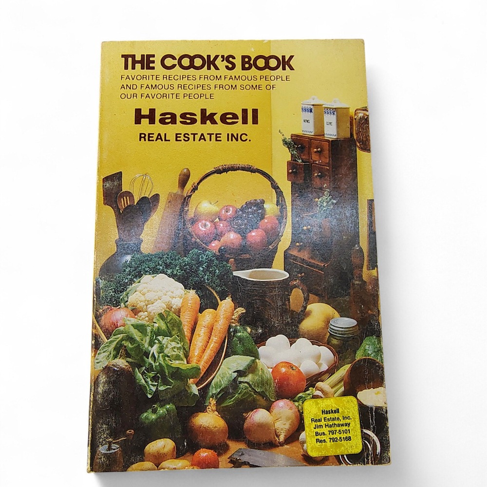 Haskell Real Estate‎ Promo Advertising Cookbook Jim Hathaway 1970s VERY GOOD